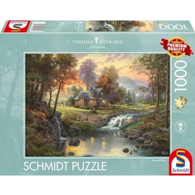 Imagen de Schmidt Spiele Puzzle con marco Thomas Kinkade, 1000 piezas (58445)