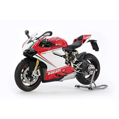 Imagen de Tamiya 300114132 vehículo 1:12 Ducati 1199 Panigale S Tricolore, réplica Fiel, plástico, Hobby, encolado, Kit de modelismo, Montaje, sin Pintar, Multicolor (14132)