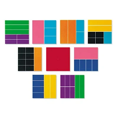 Imagen de Learning Resources Cuadrados Rainbow Fraction Deluxe