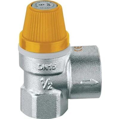 Imagen de 253044 Válvula de seguridad para sistemas solares 1/2&quot;F x 3/4&quot; F 4 bar CALEFFI