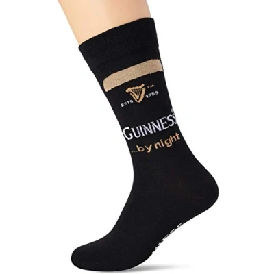 Imagen de Guinness BLK Guin by Night Socks Calcetines, Negro (Black Black), Taille Unique para Hombre