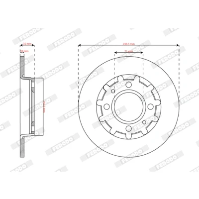 Imagen de Disco de freno FERODO DDF2985C