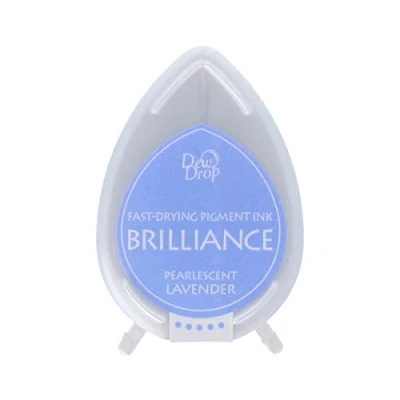 Imagen de Tsukineko Brillantezza Dew Drop Pigmento Lavanda Inkpad perlescenti, Azul, Talla única