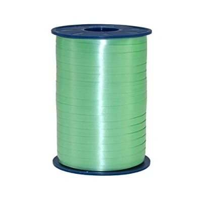 Imagen de C.E. PATTBERG cinta regalo color menta verde, 500 m de embalar para rizar, 5 mm ancho manualidades, decoración y envolver regalos cualquier ocasión