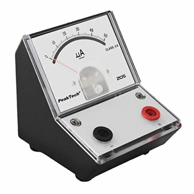 Imagen de PeakTech P 205 01 Medidor de Corriente/amperímetro analógico/Medidor con espejo Escala 0... 5μa DC
