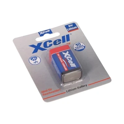 Imagen de XCell Batería CR9V/P de 9 V (Rango Temperatura Funcionamiento ampliado, Especialmente Larga Vida útil, Baja autodescarga) 131347
