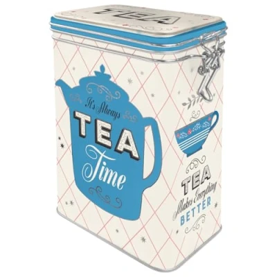 Imagen de Nostalgic Art Caja de té Retro Tea Idea Regalo para Cocina, Lata con Tapa aromática, Diseño Vintage, 1,3 l