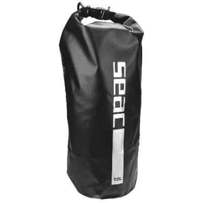Imagen de Seac Dry Bag, bolsa estanca impermeable, seca para buceo, kayak, navegación, pesca, natación y otros deportes, 10 lt, negro