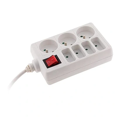 Imagen de Zenitech Regleta múltiple (4 x 6 A, 3 16 A), color blanco