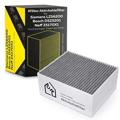 Imagen de KF3TEC®Active carbon Filter for Siemens/Bosch/Neff/Gaggenau Cleanair FilterDSZ5201 / LZ56200 Z5170X1 00678460 (Siemens/Bosch/Neff/Gaggenau DSZ5201 Z517 0X1/00678460)