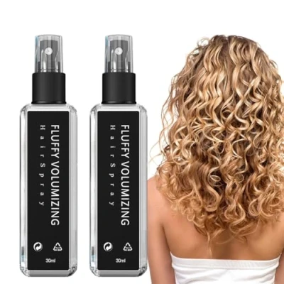 Imagen de Spray Para Dar Volumen Al Cabello Con Proteína Vegetal Natural, Voluminizador Y Esponjoso Fino, Gel Peinar Mágico, No Graso Ni Pegajoso(30ML*2pcs)