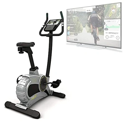 Imagen de Bluefin Fitness Bicicleta Estática Tour 5.0 Equipo de Gimnasio Casero/Kinomap/Video Streaming en Directo/Bluetooh/Aplicación para Smartphone
