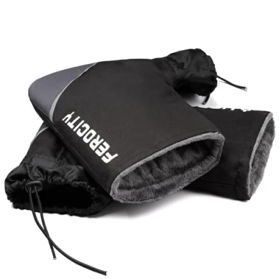 Imagen de Ferocity guantes de invierno para moto, cálidos scooter, bicicleta, mango, cubremanillar, modelo Premium [088]