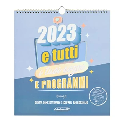 Imagen de Mr. Wonderful Calendario de pared 2023 y todos tus sueños programas, azul