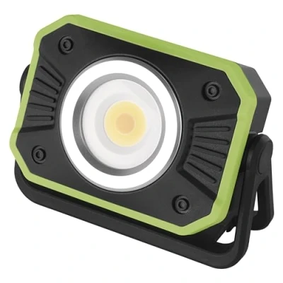 Imagen de EMOS Mini foco LED recargable de camping con 16 modos y banco energía, cambio color la luz, brillo máximo 900 lm, alcance 35 m, batería 4400 mAh hasta 12,5 h duración, incluye