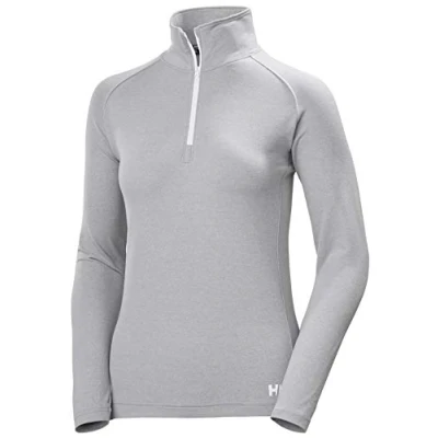 Imagen de Helly Hansen W Verglas 1/2 Zip, Camiseta Mujer, Gris, XL
