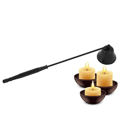 Imagen de 1 Unids Vela Recortador de Mecha Moda Acero Inoxidable Mango Largo Campana En Forma apagador Herramienta Velas(#1)