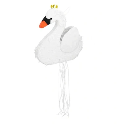 Imagen de Boland 30962 Piñata cisne, 43 x 39 8 cm, animales, decoración colgante, para cumpleaños, fiesta temática y carnaval