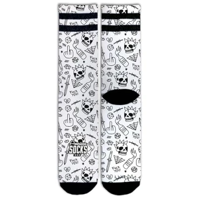 Imagen de American Socks No Direction Mid High S/M Calcetines de deporte para hombre y mujer, Crossfit, Running, Ciclismo, Bici Skate.