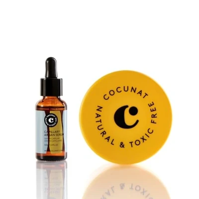Imagen de COCUNAT Boombastic + Serum Capilar Mascarilla Nutritiva de Argán Para Cabellos Secos, Dañados o Castigados Anti Frizz Sin Siliconas Metodo Curly 200ml 30ml
