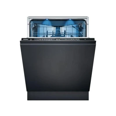 Imagen de Siemens SN65EX07CE, iQ500 Lavavajillas inteligente totalmente integrado, 60 cm de ancho, cajón para cubiertos, fabricado en Alemania, iluminación interior, apertura automática puerta,