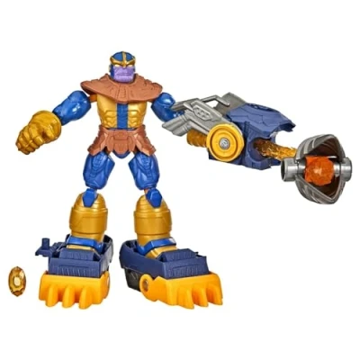 Imagen de Hasbro Marvel Avengers Bend and Flex Missions Thanos Fire Mission Figure, 15 cm Scale Bendable Toy for Kids Ages 4 Up, Multicolor, (F5869)