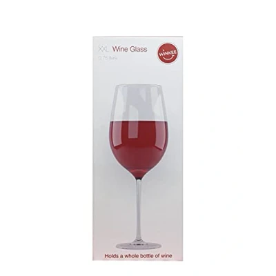 Imagen de Winkee Copa de vino gigante Gran tinto cristal para cualquier ocasión Regalo inauguración, boda, cumpleaños Ideal regalos fantasía