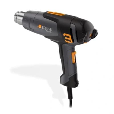 Imagen de Steinel pistola de aire caliente HM 1920 E, 2000 W, 80 600C, con calefacción cerámica, para retracción, filmación y soldadura plásticos