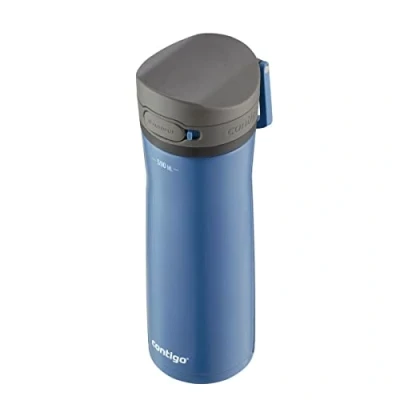 Imagen de Contigo Jackson Chill botella, botella grande de acero inoxidable y sin BPA, 100 % antiderrame, mantiene las bebidas frías hasta 24 hs; térmica para ciclismo, correr, excursiones, 590 ml