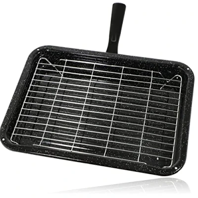 Imagen de SPARES2GO Sartén Pequeña para Parrilla Estante y Mango Desmontable compatible con Neff Cocinas de Horno