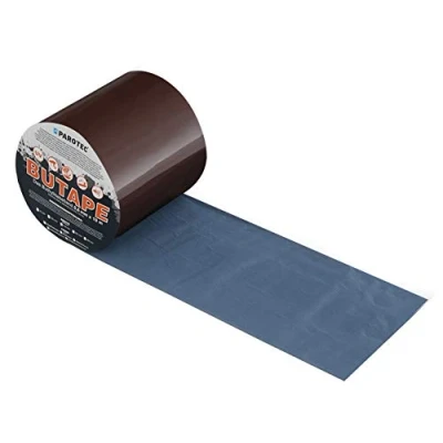 Imagen de Parotec Buttape de aluminio Butylband buena adhesión en muchos sustratos UV impermeables y resistentes a la intemperie aplicación 75 mm x 10 lfm 5 colores (marrón)