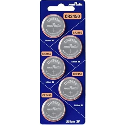 Imagen de muRata 248414 CR2450 BEABAE Pilas de botón (Litio, 610 mAh, 3 V, 5 Unidades)