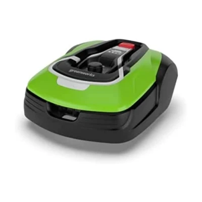 Imagen de Greenworks Optimow 10 robot cortacésped para áreas hasta 100m2, pendiente 35%, muy silencioso, 4G controlado, características de seguridad avanzadas, protección robo, 3 años garantía