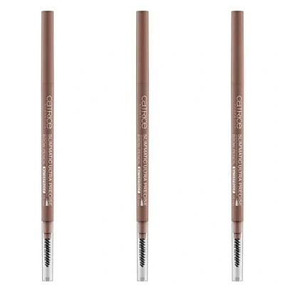 Imagen de Catrice Slim&#039;Matic Ultra Precise Brow Pencil, con cepillo de cejas, 3 unidades (3 x 0,05 g), n.º 020 mediano