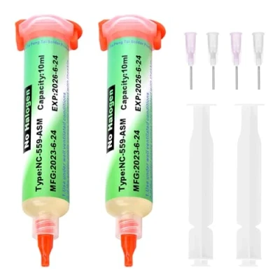 Imagen de 2 Piezas Flux para Soldar Estaño Soldadura Electronica Pasta de Por Reflujo BGA Electrónica LED y PCB