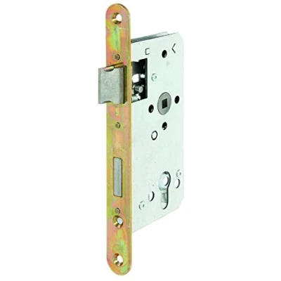 Imagen de Alberts 215231 Cerradura para encastrar, Especial pórticos con marco o sin cerradero plano, Galvanizada, Entre eje 55 mm