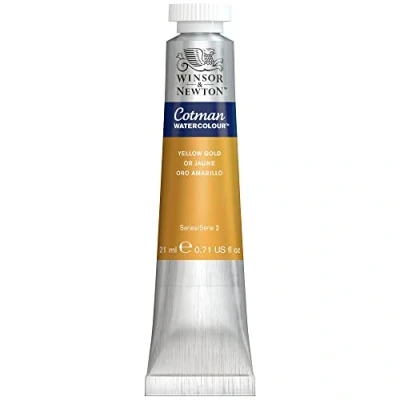 Imagen de Winsor &amp; Newton acuarela Cotman Metallics tubo de 21ml color oro amarillo , metálica, metálica