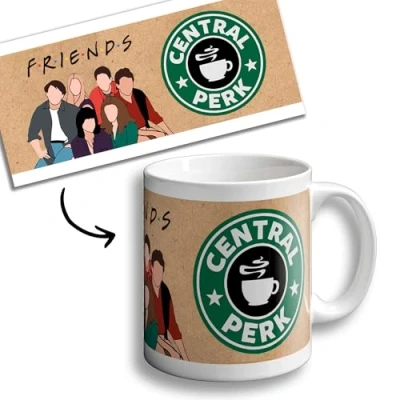Imagen de Oops Taza Friends Central Perk Tazas Originales para Regalar Regalos Frikis Mug Cerámica. 330ml. (Starbuck Friends)