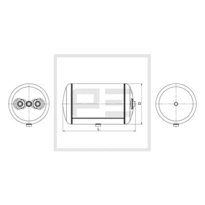 Imagen de PETERS ENNEPETAL 016.377 80A Depósito de aire, sistema aire comprimido