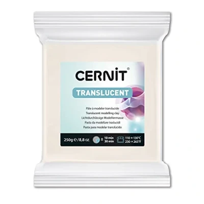 Imagen de CERNIT CE0920250005C Pan de pasta polímero translúcido para modelar hornear Color morado Bloque 250 g