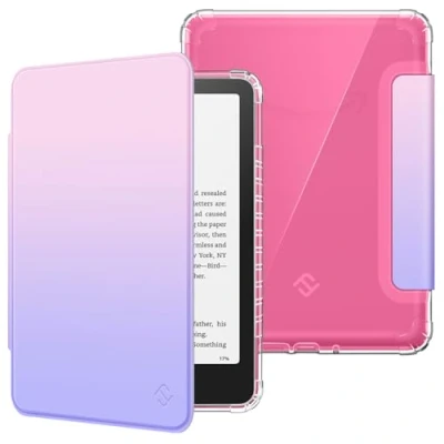 Imagen de Fintie Funda 7&quot; para Kindle Paperwhite 2024 (12ª Gen) y Colorsoft Signature Edition (1ª generación), Transparente de TPU Flexible, suspensión Despertador, Sombra Fantasía