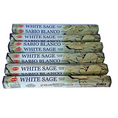 Imagen de Bestthing Hem Varillas de incienso salvia blanca a granel, 6 x 20 (120 varillas)