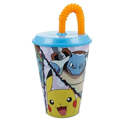 Imagen de Vaso Pajita Pokemon 430 Ml