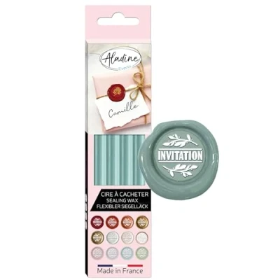 Imagen de Aladine 4 varillas de cera para ocultar Verde Eucalipto