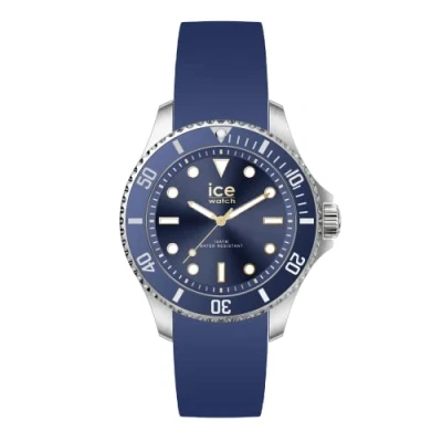 Imagen de ICE Watch steel Blue gold Reloj plateado para Mujer con Correa de silicona 020368 (Small)