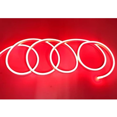 Imagen de tempo di saldi Tira LED de neón flexible impermeable IP65, 5 metros, 120 led/m, 12 V, color rojo