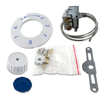 Imagen de DL pro Termostato para frigorífico Liebherr 6151086 Ranco K59H1300 K59 H1300 reemplaza L1287 Miele Privileg AEG Electrolux Juno Regulador de temperatura en