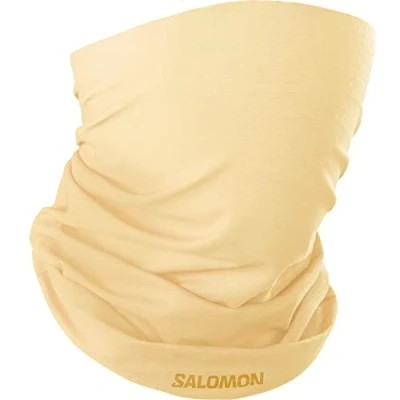 Imagen de Salomon Cross Braga Para Cuello y Cabeza de Hombre Mujer, Multifunción, optimo Senderismo Running, Tejido Suave, Elástico Lavable, Amarilla, Talla Unica
