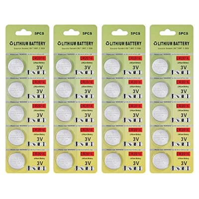 Imagen de Fortune CR2016 3V Lithium Battery,Electronic Button Cell Batteries for Toys Calculators Watches Led Light Candles (20 pcs)