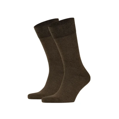 Imagen de Falke Happy 2PACK Everyday Casual Calcetines, Hombre, Talla: 39 42, Braun